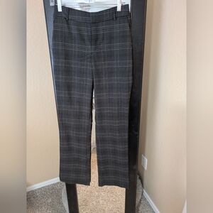 Women's Gray Plaid Pants
